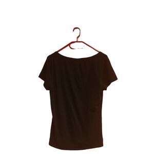 H&M basic short sleeves round neck  black t-shirt in size L.